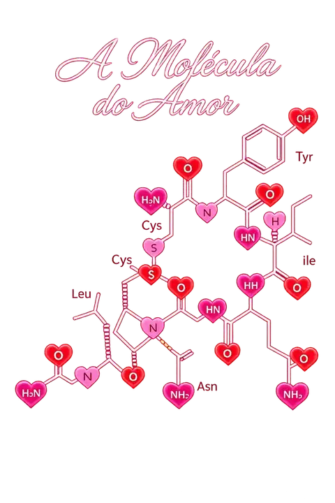 A Molécula do Amor — estrutura ilustrada