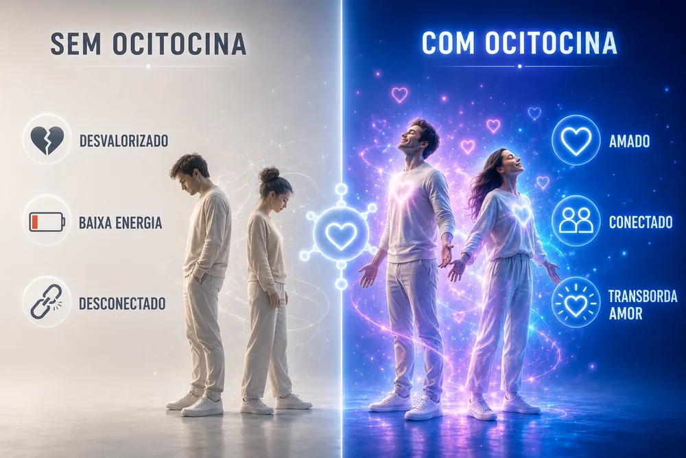 Comparativo: Sem Ocitocina x Com Ocitocina